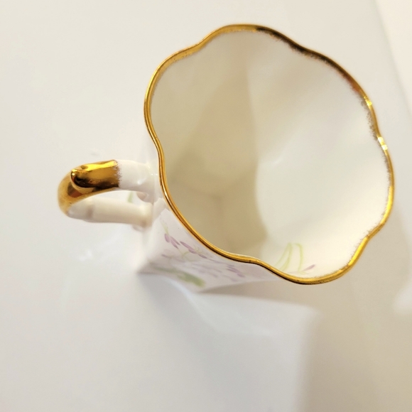 Royal Crown Staffordshire England  Fine Bone Handcrafted China Flower Mug - Picture 9 of 10